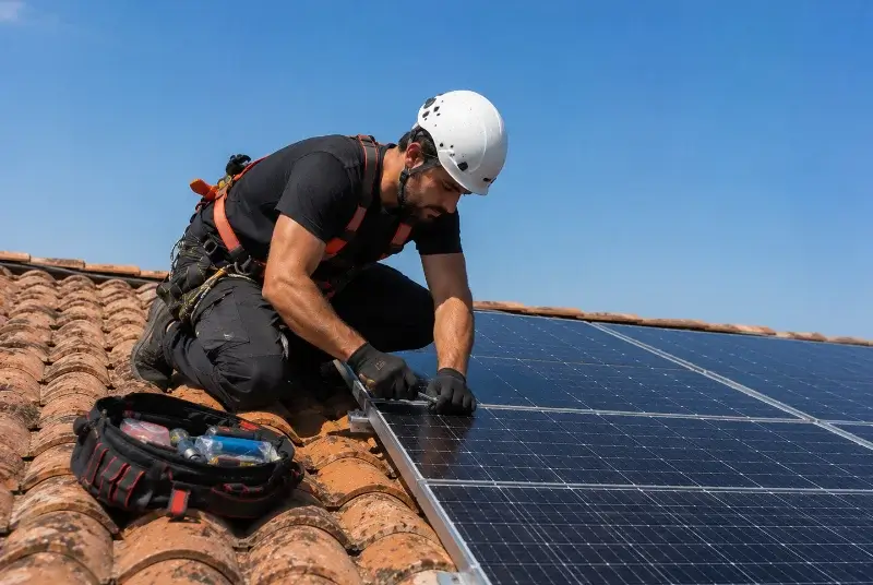 Maintenance et monitoring de panneaux solaires à Palleville