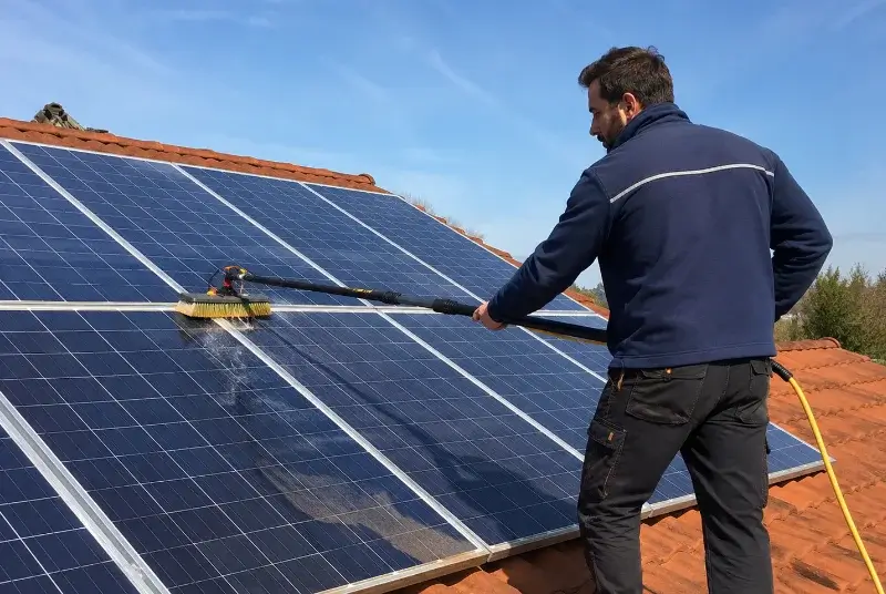 Nettoyage et entretien de panneaux solaires à Palleville